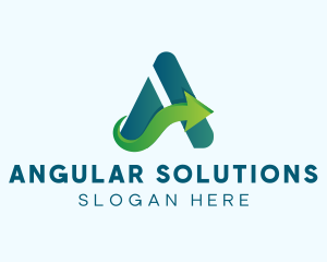 Letter A Logistics Business logo design