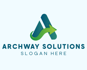 Letter A Logistics Business logo design