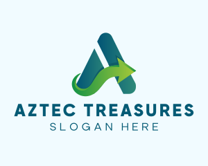 Letter A Logistics Business logo design