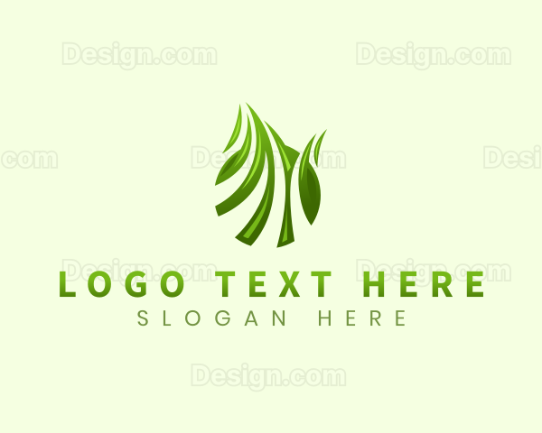 Grass Lawn Mower Logo