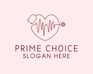 Heart Physician Statoscope logo design