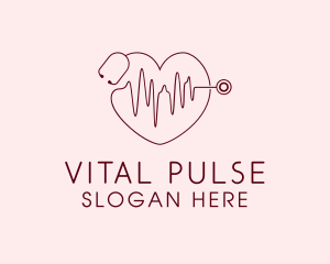 Heart Physician Statoscope logo design