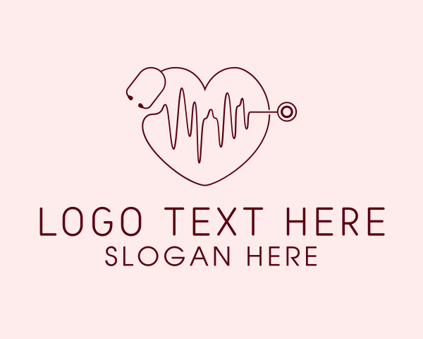 Heartbeat logo example 4