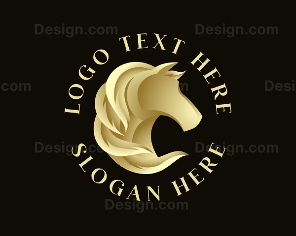 Elegant Horse Mane Logo