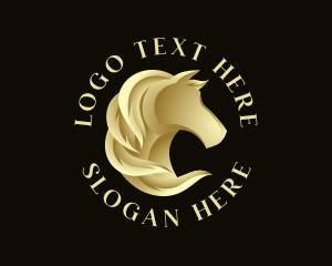 Elegant Horse Mane logo