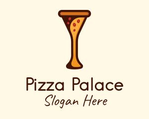 Pizza Cocktail Glass logo design