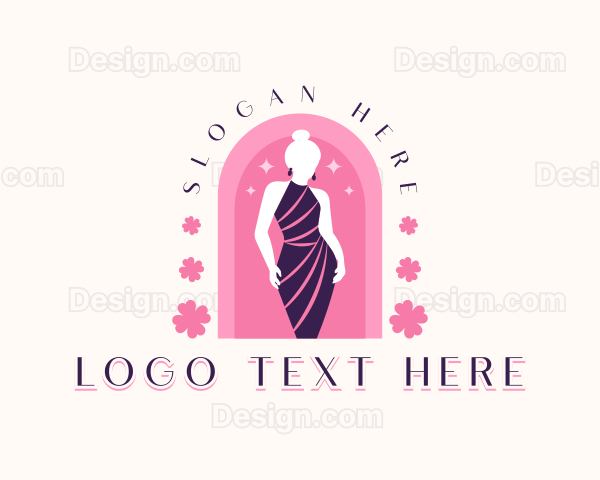 Fashionista Gown Stylist Logo