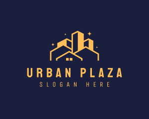 Night Urban City Metropolis logo design