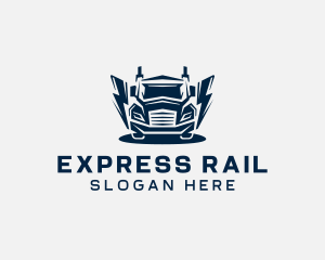 Truck Express Logistics logo design