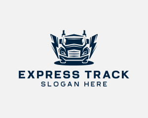 Truck Express Logistics logo design