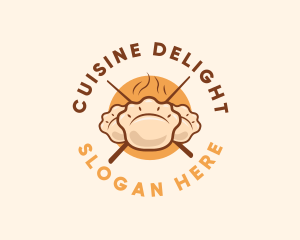 Chopstick Dim Sum Dumpling logo design