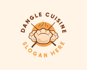 Chopstick Dim Sum Dumpling logo design