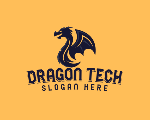 Monster Dragon Mythology logo design