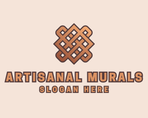 Woven Handicraft Pattern logo design