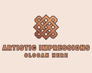 Woven Handicraft Pattern logo design