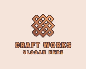 Woven Handicraft Pattern logo design