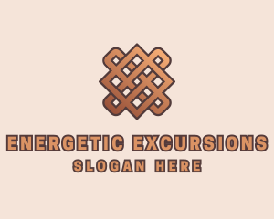 Woven Handicraft Pattern logo design