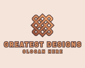 Woven Handicraft Pattern logo design