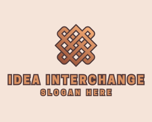 Woven Handicraft Pattern logo design