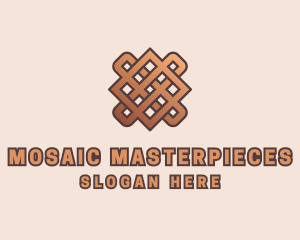 Woven Handicraft Pattern logo design