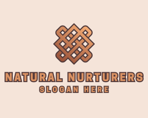 Woven Handicraft Pattern logo design