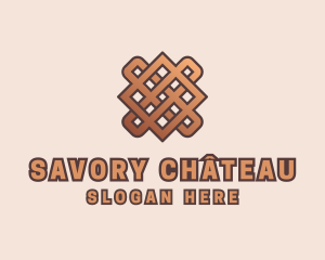 Woven Handicraft Pattern logo design