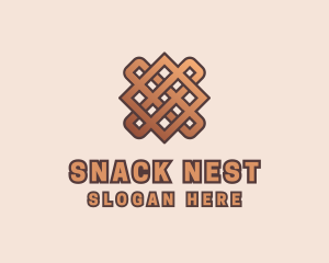 Woven Handicraft Pattern logo design