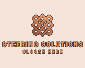 Woven Handicraft Pattern logo design