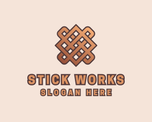 Woven Handicraft Pattern logo design