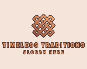 Woven Handicraft Pattern logo design