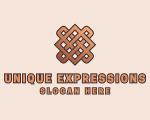 Woven Handicraft Pattern logo design