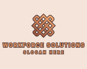 Woven Handicraft Pattern logo design