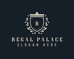 Regal Flower Shield logo design