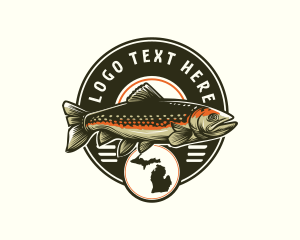 Brook Trout Fish logo