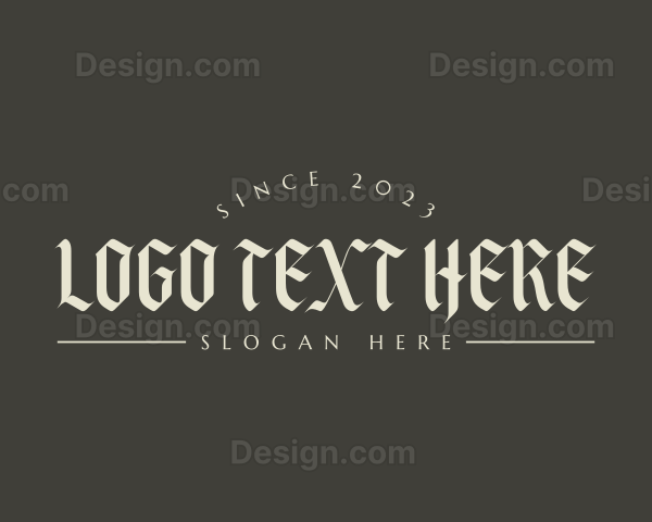 Premium Gothic Tattoo Logo