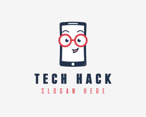 Nerd Phone Gadget logo design