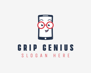 Nerd Phone Gadget logo design