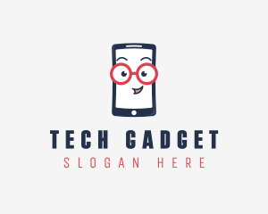 Nerd Phone Gadget logo design