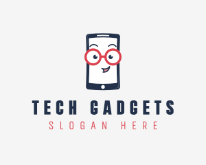 Nerd Phone Gadget logo design