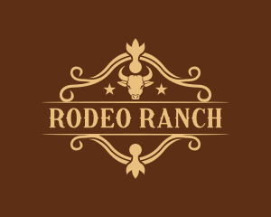 Bullfighting Rodeo Bull logo design