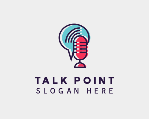 Podcast Talk Radio logo design