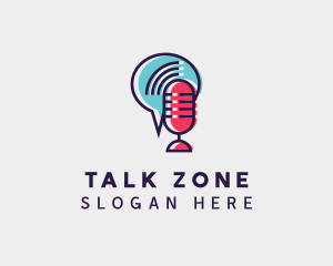 Podcast Talk Radio logo design