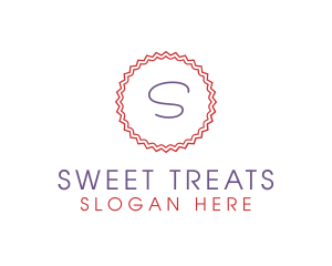 Cute Confectionery Stamp logo design