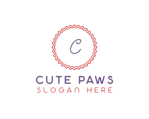 Cute Confectionery Stamp logo design