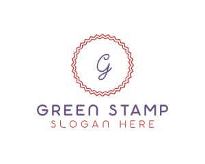 Cute Confectionery Stamp logo design