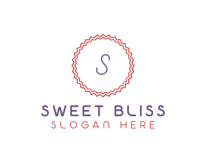 Cute Confectionery Stamp logo design