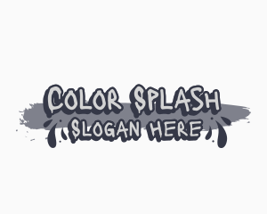 Urban Paint Splatter logo design