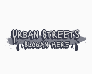 Urban Paint Splatter logo design