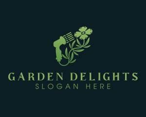 Flower Gardening Hose  logo design