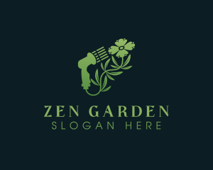 Flower Gardening Hose  logo design